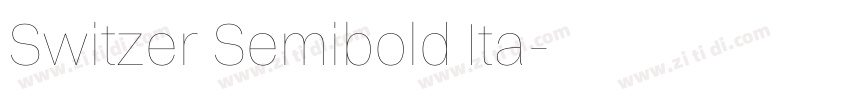 Switzer Semibold Ita字体转换